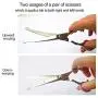 Dog Grooming Scissors kit with Safety Round End, Pet Grooming Trimmer Set with Blunt Tip-Thinning, Straight, Curved Shears tool with Comb, Nail Cliper and Nail File for Long Short Fur of Cat and Puppy