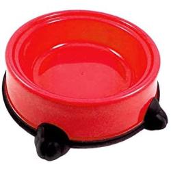 Pet Food Bowl Non Skid Feeding Dish Dog Cat Water Food Feeding Plastic Plate 9''