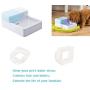 Poweka Foam Pre-Filters for Drink-Well Stainless Steel 360, Avalon, Pagoda, Seascape and Sedona Water Bowl - 12 Packs Dog and Cat Pet Fountain Prefilters (White)