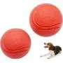 2-Pack Solid Rubber Dog Balls,Dogs Solid Rubber Bouncy Ball Bite Resistant and Indestructible Dog Training Ball,Pet Solid Rubber Bouncy Ball