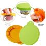 HUASENG Pet Food Can Covers,Universal Silicone Dog & Cat Food Can Lid Cover with Suitable for Three Sizes