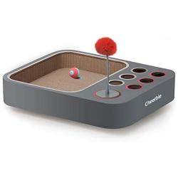 meinno Cheerble Cat Ball, Board Game Keep Your cat Happy, A New 3-in-1 Board Game for Playful Cats, All-in-one Interactive Toy for Cats