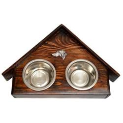 Deerhound, a Dogs Bowl with a Relief from ArtDog