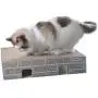 Petpopo Cardboard Cat Scratcher, Scatching Pad,High Density Corrugated Paper, Honeycomb Structure, Durable,Degradable and Recyclable,Double-Sided use, Comfortable Cat Scratcher Toys,with Catnip