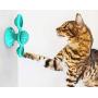 Geternal Windmill Cat Toy Interactive Turntable Pet Teasing Puzzle Training Toys with Suction Cup Scratching Tickle Catnip Toys