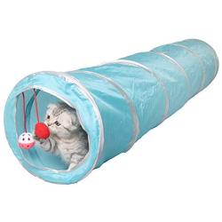 ShiLei Foldable pet Tunnel, cat Toy Tunnel, Steel Frame, 3 Openings, Light and Portable, Soft and Durable, Easy to Clean and Store