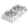 Eximious India Thanksgiving Gifts Elevated Dog and Cat Bowl Raised Pets Wooden Feeder with Stainless Steel Bowls, Food and Water Dispenser for Dogs, Cats and Pet Lovers 16 x 9 x 2.5 inches Eximious India Thanksgiving Gifts Elevated Dog and Cat Bowl Raised Pets Wooden Feeder with Stainless Steel Bowls, Food and Water Dispenser for Dogs, Cats and Pet Lovers 16 x 9 x 2.5 inches