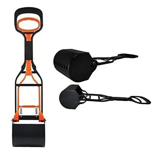 Dog Pet Pooper Scooper Jaw Poop Scoop Clean Pick Up Waste Tool Handle 24'' New !