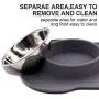 N/E M&J Bone-Shaped Dog Bowl Stainless Steel Dog Bowl, 2 Medium-Sized Bowls (13.3 Ounces Each) Leak-Free, Non-Slip Silicone pad, Used for Small Dogs, Pets, Cats Feeding Bowls N/E M&J Bone-Shaped Dog Bowl Stainless Steel Dog Bowl, 2 Medium-Sized Bowls (13.3 Ounces Each) Leak-Free, Non-Slip Silicone pad, Used for Small Dogs, Pets, Cats Feeding Bowls