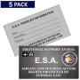 Premium Emotional Support Dog ESA Mesh Vest (XXS - XXL) - Includes 5 Federal Law ESA Handout Cards