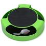 FYNIGO Cat Interactive Toys with a Running Mice and a Scratching Pad,Catch The Mouse,Cat Scratcher Catnip Toy,Green