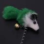 S-D-A 1/3Pcs Pet Cat Toys Elastic Feather False Mouse Toys Cat Kitten Interactive Cat Scratcher Teaser Pet Products for Cat Supplies,Random Color,1Pc Random Color