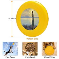 Pet Frisbee Flying Disc Dog Toy - Multifunction Walk with Me Greg Olsen