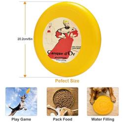 Pet Frisbee Flying Disc Dog Toy - Multifunction Casque D’Or