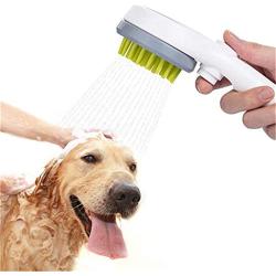 Esing Dog Shower Sprayer Head Attachment,Pet Combing Shower Sprayer,Water Sprinkler Massaging Brush for Dogs and Cats,Pet Grooming Bath Brush Bathing Tool