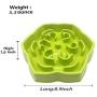 Dog Bowls Slow Down Feeding Pet Bowl Fun Eating No Chock Food Bowl Slow Feeder Bowl(A001 Green)