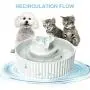 NautyPaws Cat Water Dispenser Ceramic, Cat Water Bowl Ceramic, 2.1L, Drinking Fountains Bowl for Cats and Dogs with Replacement Filters and Foam NautyPaws Cat Water Dispenser Ceramic, Cat Water Bowl Ceramic, 2.1L, Drinking Fountains Bowl for Cats and Dogs with Replacement Filters and Foam