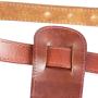 PESHOUCO Leather Dog Harness No Pull Design Genuine Leather Durable Strong Pet Harness with Adjustable Straps Easy Control Pet Vest