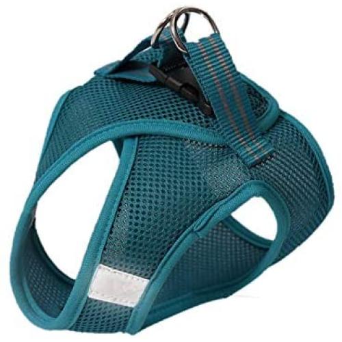 Glorisun Breathable Harness for Pet, Adjustable No Pull Harness for Dog & Cat, Dog Vest with 2 Leash Clips