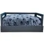 Iconic Pet Sassy Paws Wooden Pet Bed with Paw Printed Comfy Cushion for Dogs & Cats in Varying Sizes & Colors Iconic Pet Sassy Paws Wooden Pet Bed with Paw Printed Comfy Cushion for Dogs & Cats in Varying Sizes & Colors