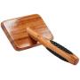 Bass Brushes Large Slicker Style Pet Brush with Bamboo Wood Handle and Rubber Grips