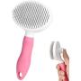 Self Cleaning Slicker Brush, Cat Brush/Dog Brush for Grooming and Shedding, Pet Brush Gently Remove Long and Loose Undercoat, Mats and Tangled Hair