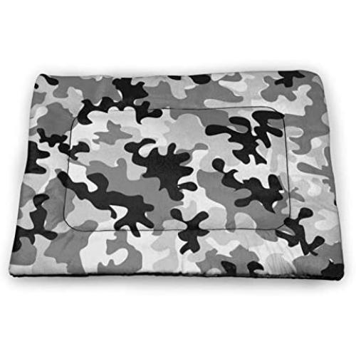 Small Dog Bed & Cat Bed Hipster Leopard Animal Print Pet Beds for Indoor Kitten Kitty Puppies Sleeping, Dog Crate Kennel Mats Mattress Cushion, Washable Soft Pet Supplies, Non Slip Bottom