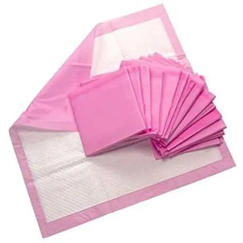 Pet Pee Pads, 6 Layered Leak-Proof Protection, Non-Toxic & Non-Allergic, 100Count, Pink - Murphy & Roxy Pet Pee Pads, 6 Layered Leak-Proof Protection, Non-Toxic & Non-Allergic, 100Count, Pink - Murphy & Roxy