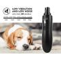 Pecute Dog Nail Grinder Rechargeable Electric Dog Nail Trimmer for Paw Grooming Gentle and Painless Nail Clippers for Small to Large Dogs