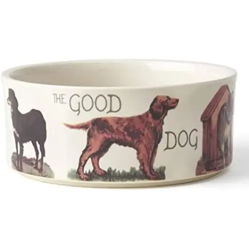 PetRageous 17007 Pet Derby Stoneware Dishwasher Safe Dog Bowl 3.5-Cup 6-Inch Diameter 2.5-Inch Tall for Medium and Large Dogs and Cats, 28-Ounce, Gray PetRageous 17007 Pet Derby Stoneware Dishwasher Safe Dog Bowl 3.5-Cup 6-Inch Diameter 2.5-Inch Tall for Medium and Large Dogs and Cats, 28-Ounce, Gray