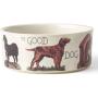 PetRageous 17007 Pet Derby Stoneware Dishwasher Safe Dog Bowl 3.5-Cup 6-Inch Diameter 2.5-Inch Tall for Medium and Large Dogs and Cats, 28-Ounce, Gray