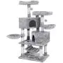 BEWISHOME Large Cat Tree Condo Bundle with Cat Tower with Scratching Board Perches Houses Cat Furniture Kitty Activity Center Kitten Play House MMJ05G10G BEWISHOME Large Cat Tree Condo Bundle with Cat Tower with Scratching Board Perches Houses Cat Furniture Kitty Activity Center Kitten Play House MMJ05G10G