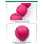 JKQ Pet Toy Balls Squeaky Light Balls Non-Toxic Chewing Bounce Toys Balls for Puppy Small Medium Dogs Pet