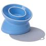Super Design Ceramics Raised Cat Bowl, Slanted Cat Dish for Food, Stress Free Angled Elevated Cat Bowl, Less Regurgitating and Vomiting, Can Place Can