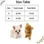 AblePet Dog Cat Pet Bath Towel Super Absorbent Quick Drying Chenille Towel, with Triangle Hand Pockets Machine Washable