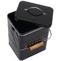 Geyecete Dog Treats tin and Dog Food Storage Tin with Lid & with Spoon for Dog Food Storage, Medium Pet Food Storage Can
