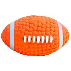 Xuecai Latex Dog Chewing Squeaky Ball Toys Rugby Football Fetch Play Toy for Puppy Small Medium Pets Dog 2021 New