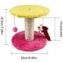ShiLei 3-Piece Interactive cat sisal Toy Ball, Natural Fiber, Cute Spherical Design, Built-in Mouse Play