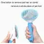 PETPOPO 2 Colors Pet Grooming Brush,One Button to Self Cleaning,Round Head Steel Needle with Strong Flexibility,Fits The Hair And Promotes Blood Circulation,Sicker Brush,for Dog and Cat and Small Pets PETPOPO 2 Colors Pet Grooming Brush,One Button to Self Cleaning,Round Head Steel Needle with Strong Flexibility,Fits The Hair And Promotes Blood Circulation,Sicker Brush,for Dog and Cat and Small Pets