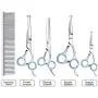 Professional Dog Grooming Scissors with Safety Round Tip - Heavy Duty Stainless Steel Grooming Scissors for Dogs Cat Pet - Pet Grooming Scissors Kit 6 Pcs for Cat Dog Grooming