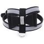 PETCARE Diamonds Bow Tie Dog Harness Vest and Leash Set Reflective Soft Microfiber Pet Dog Harness Adjustable Cute Fancy Bling Rhinestone Sparkly Collar Leash Set for Puppy Small Dogs Cats