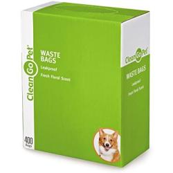 Clean Go Pet Fresh Scent Doggy Waste Bags 400-Count - Convenient, Leakproof, Plastic, Scented Poop Bags