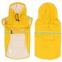 FEimaX Dog Raincoats Rain Poncho Coat Waterproof Rain Jacket with Hood for Medium and Large Dogs, Lightweight Hoodies Pet Windproof for Outdoor Walking