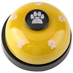 Dog Training Bells Round Paw Button Rubber for Cats Potty Training Food Door Water Alert Communication Interactive Device Indoor Outdoor Toys