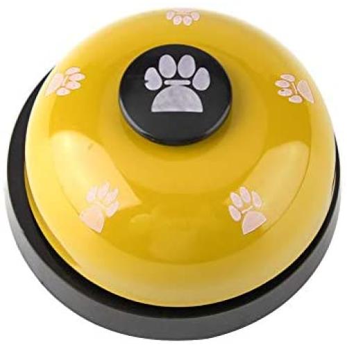 Dog Training Bells Round Paw Button Rubber for Cats Potty Training Food Door Water Alert Communication Interactive Device Indoor Outdoor Toys