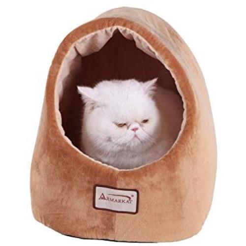 Aeromark International Armarkat Cave Shape Pet Cat Beds for Cats and Small Dogs-Waterproof and Skid-Free Base