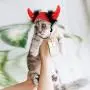 Weewooday 4 Pieces Halloween Pet Costume Set Including 2 Vampire Costume Cloaks 1 Pet Witch Hat and 1 Horn Hat for Cat and Dog Role Play Party Supplies Weewooday 4 Pieces Halloween Pet Costume Set Including 2 Vampire Costume Cloaks 1 Pet Witch Hat and 1 Horn Hat for Cat and Dog Role Play Party Supplies