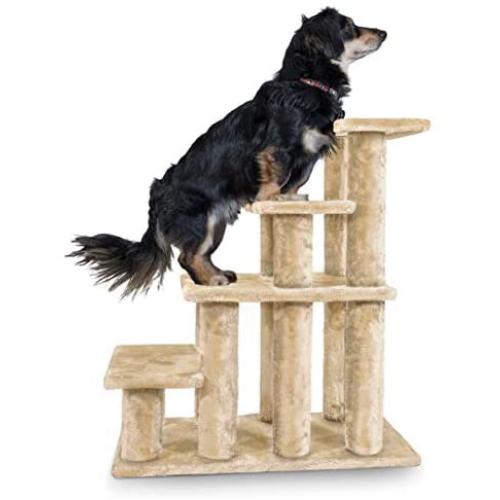 Furhaven Pet - Steady Paws Furniture Assist Multi-Step Dog Stairs for High Beds & Couch for Dogs & Cats - Multiple Heights & Colors