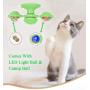 Vigorstar Windmill Cat Toys, Spinning Interactive Pet Toy, Turntable LED Light Ball Catnip Toy, Rotate Cat Toothbrush, Teeth Cleaning Massage Chew Silicone Smart Fun Kitten Kitty Gift Suction Cup Base