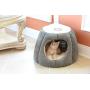 Armarkat Cat Bed, Laurel Green and Beige